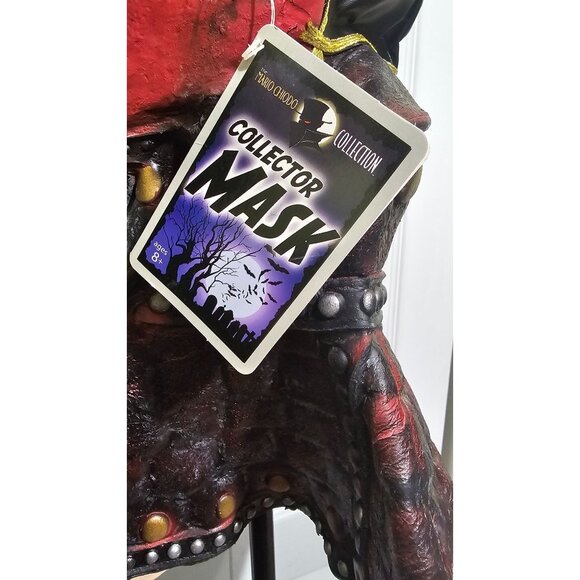 Mario Chiodo 2004 Warlock Devil Latex Mask Viking Satan Evil Over Head Shoulders - Picture 8 of 10